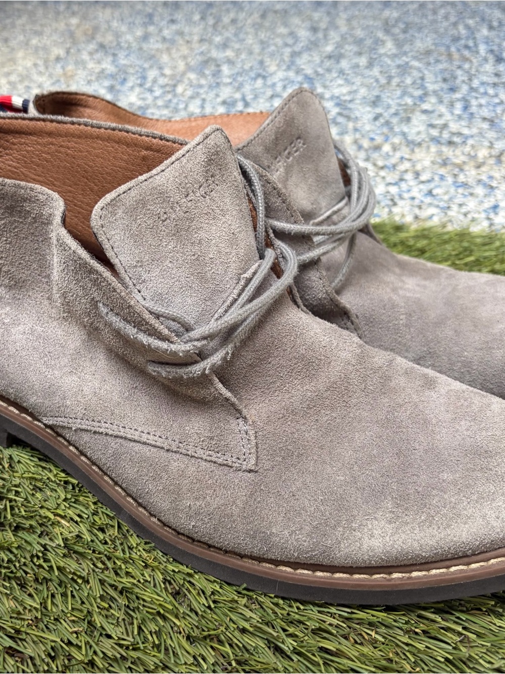 Tommy Hilfiger Gray Suede Chukka Boots